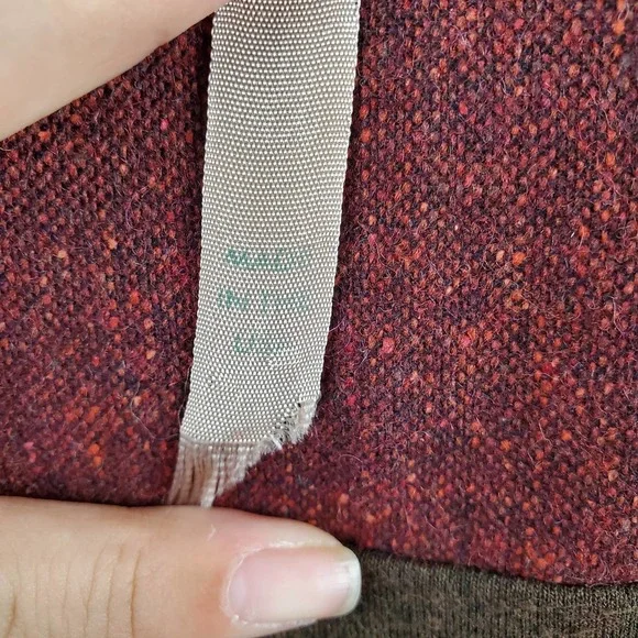 Bailey 44 Wool Blend Color Block Gray Rust Sleeveless Shift Mini Dress Sz Small - Picture 6 of 6